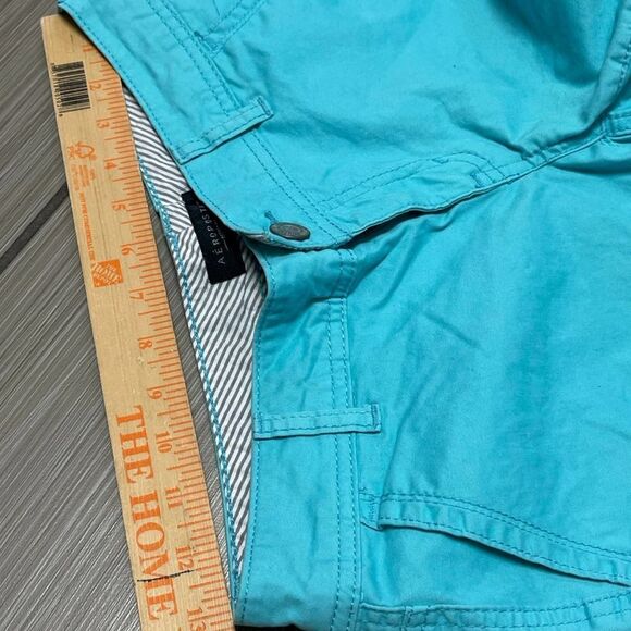 Aeropostale MIDI twill short womens sz 2 low rise stretch retro Y2K - Picture 6 of 12